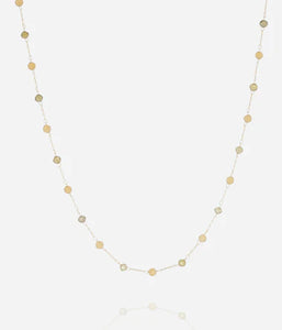 Collier ZAG Octavia Vert clair en acier doré