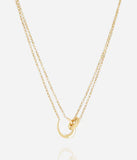 Collier ZAG Felik en acier doré