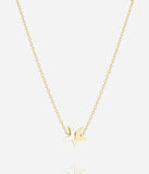 Collier ZAG Angel en acier doré
