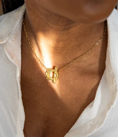 Collier ZAG Gitsa en acier doré