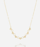 Collier ZAG Felice en acier doré