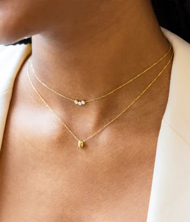 Collier ZAG Nerio en acier doré