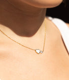 Collier ZAG Naïma en acier doré