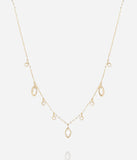 Collier ZAG Azelie en acier doré