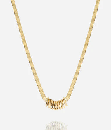 Collier ZAG Luis en acier doré