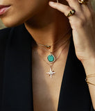 collier Zag Sélénia en acier doré