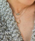 Collier ZAG Cléophée en acier doré