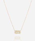 Collier ZAG Cléophée en acier doré