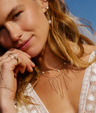 Collier Zag Vieste en acier doré