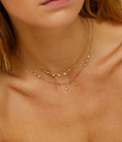 Collier ZAG Papanice en acier doré