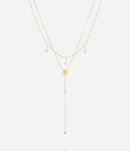 Collier ZAG Dilbana en acier doré