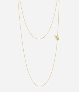 Collier ZAG Erika en acier doré