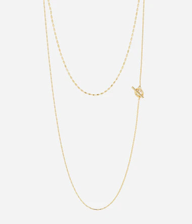 Collier ZAG Erika en acier doré