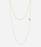 Collier ZAG Erika en acier doré