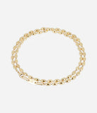 Collier double ou sautoir ZAG Nyra en acier doré