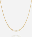 Collier Zag Nero en acier doré