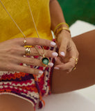 Bague ZAG Lilia étoile en acier doré
