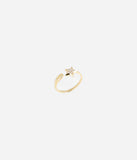 Bague ZAG Lilia étoile en acier doré