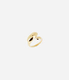 Bague ZAG Valérie en acier doré