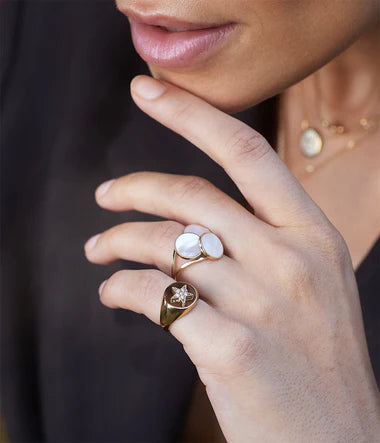 Boucles d'oreilles ZAG Anouk en acier doré