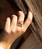 Bague ZAG Cyrielle en acier