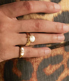 Bague ZAG Ysolde en acier doré