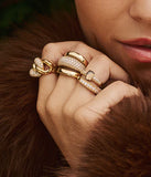 Bague ZAG Verona en acier doré