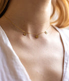 Collier de dos ZAG Amanda en acier doré