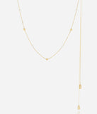 Collier ZAG Gargano avec bijoux de dos en acier doré
