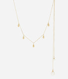 Collier ZAG Aradeo avec bijoux de dos en acier doré