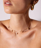 Collier ZAG Aradeo avec bijoux de dos en acier doré