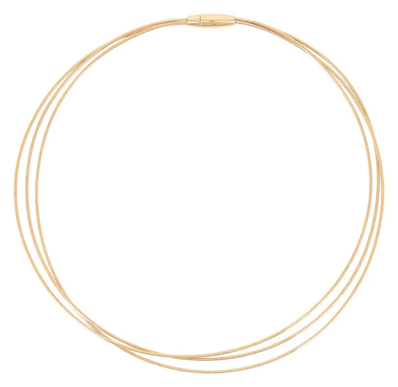 Collier triple Pesavento doré WDNAG985