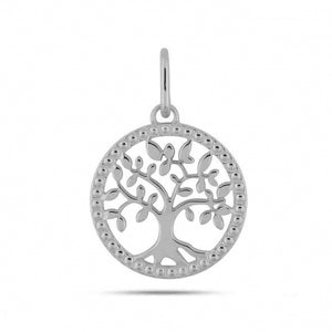 Pendentif arbre de vie en or blanc 18ct (361-131)