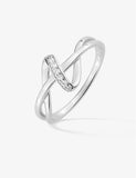 Bague en argent et zirconiums 611-4019