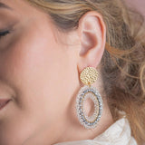 Boucles d'oreilles Santibé Atacama blanches 782S1