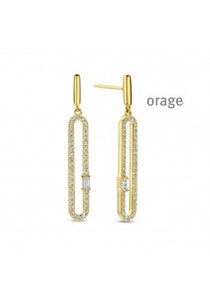 Boucles d'oreilles en plaqué or 782-992