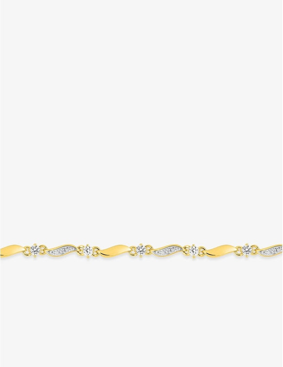 Bracelet en plaqué or 740-860