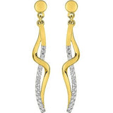 Boucles d'oreilles en plaqué or 782-1021
