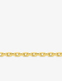 Chaine maille forçat diamanté en or jaune 18ct 2.10mm 350-510