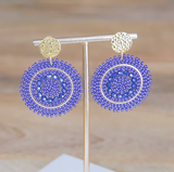 Boucles d'oreilles Santibé Mini Espagnola Lavande 782S15