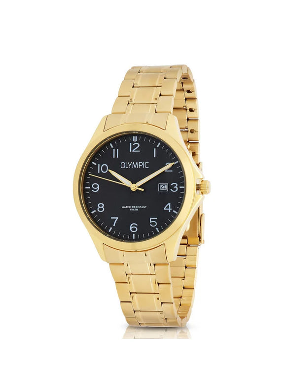 Montre Olympic Robin doré fond gris 127-68