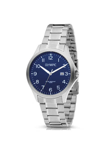 Montre Olympic Robin acier fond bleu 125-525