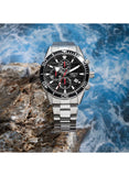 Montre Olympic Adam acier fond noir 129a361