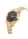 Montre Olympic Louise acier doré fond noir 117-289