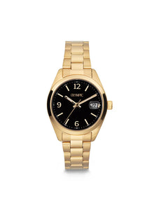 Montre Olympic Louise acier doré fond noir 117-289