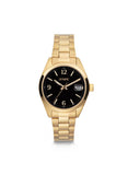 Montre Olympic Louise acier doré fond noir 117-289