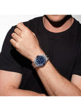 Montre Olympic Héritage acier fond bleu 125-524