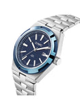 Montre Olympic Héritage acier fond bleu 125-524