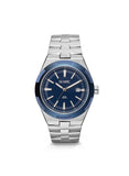 Montre Olympic Héritage acier fond bleu 125-524