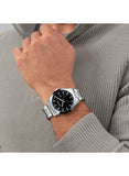 Montre Olympic Frank acier fond noir 125-527